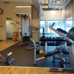 Utrustning i mora rehabs gym