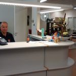 Bild på receptionen